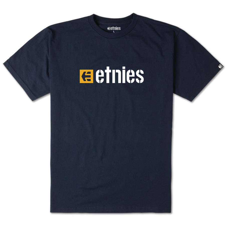 Box Logo Ss Tee Marine