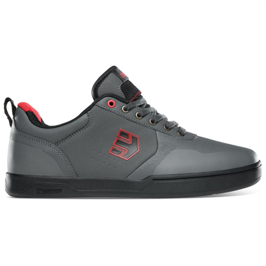 Donkergrijs/zwart/rood