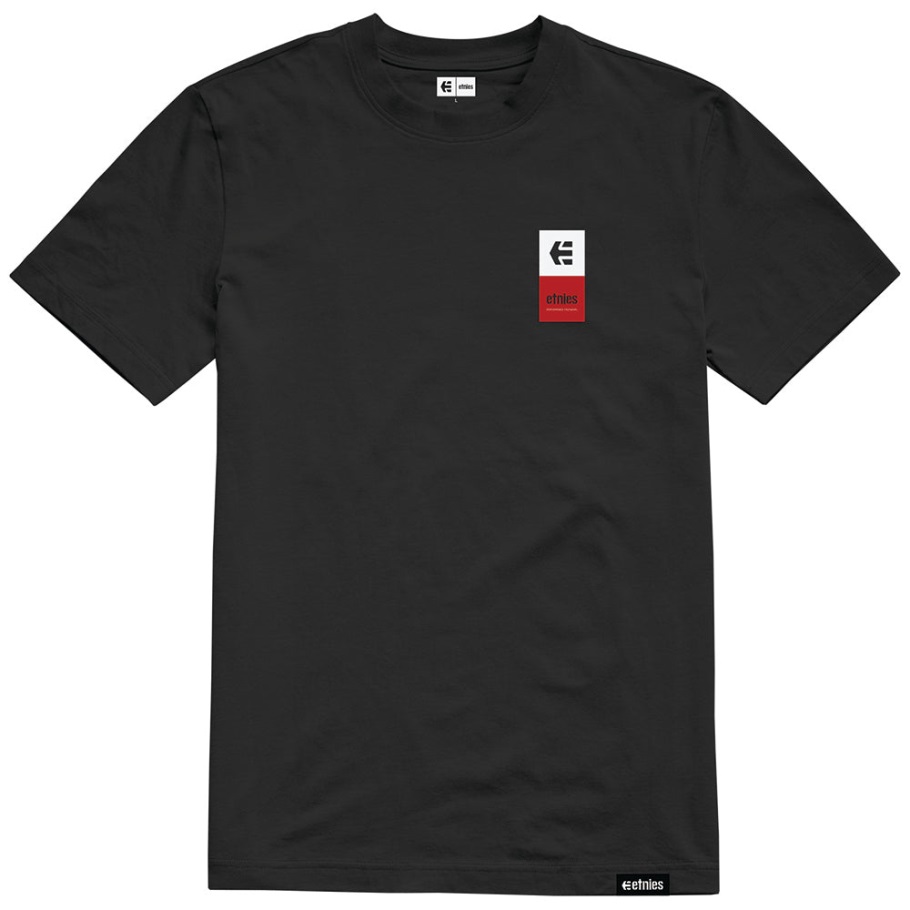 Etnies Eblock Stack Tee Zwart